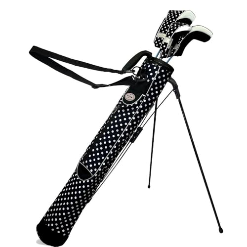 Taboo Fashion Sunday Golf Bags for Women - Lightweight Golf Range Bag with Self Flexing Stand and Shoulder Strap for Driving Range, Par 3 or Executive Course - color: City Lights