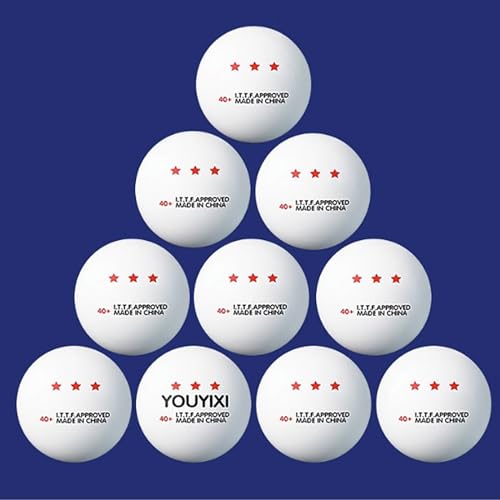 10 Pcs Professional Pingpong Ball 3 Star Table Tennis Outdoor and Indoor for Training, Competition Professional Training Equipment