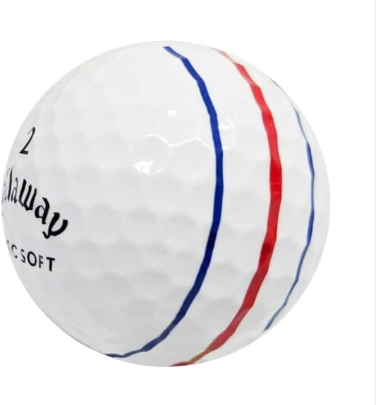 Golf Ball Monkey Cheap Recycled for Callaway ERC Soft Golf Balls Bulk - Used Balls for Callaway Golfballs for Men and Women - style: 24 - 4A/Near Mint