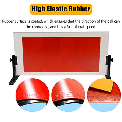 Table Tennis Rebound Board for Self-Study Training, Adjustable Angle Ping Pong Return Board for Home, Gym, and Game Rooms