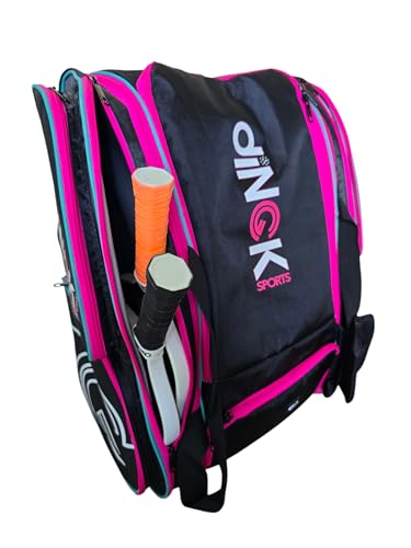 Pro Tour Pickleball Bag with Fence Hook and Shoe Compartment, Fits 6 Paddles, Backpack or Duffle Carry, Men’s & Women’s Pickleball Gift, Lightweight & Slim Design - size: Large