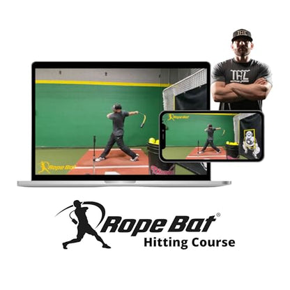 Rope Bat - The Original Patented Rope Bat Swing Trainer – Baseball & Softball Swing Trainer, Training Tool, Batting Aid