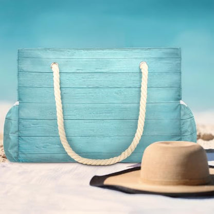 Beach Bag Waterproof Sand-proof Canvas Tote Lightweight Shoulder Bag Suitable for Family outdoor travel - color: A1