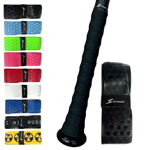 Stinger Sports Premium Polymer Bat Grip (Baseball and Softball) - color: Black