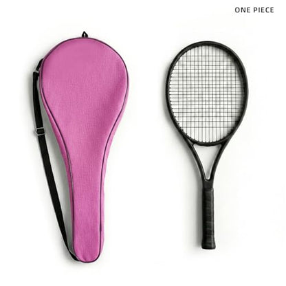 Tennis Bag Lightweight and Padded Tennis Rackets Cover with Adjustable Shoulder Strap - color: pink, size: 27.5"x11.4"