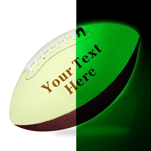 EDSG Custom Football Groomsmen Gifts 2026 Graduation Gifts for Him High School Personalized Footballs Junior Footballs Class of 2026 Full 12-Inch Football Gifts for Coach Dad Fan Birthday - color: Design 5