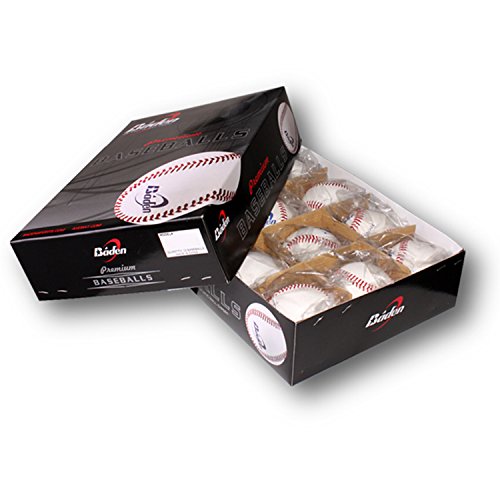 Baden Autograph Baseball, Official Size (One Dozen), White Logo (ABB-B)