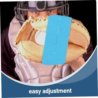 Baseball Glove Wrap Band Elastic Softball Mitt Shaper for Formation for All Hand Shapes Durable and Easy to Use Blue