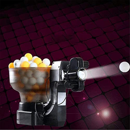 Table Tennis Robot Ping Pong Ball Machine Serves,with 36 Different Spin Balls, 40mm Regulation Ping Pong Balls Automatic Table Tennis Machine