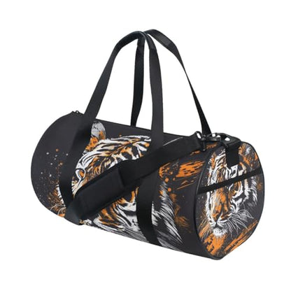 Sports Gym Travel Duffle Bag Tiger Luggage for Men and Women - color: Tiger