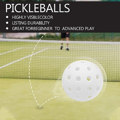 6 Pack Sports Outdoor Pickleballs - 40 Pickleball Balls - USA Pickleball Balls (USAPA) Approved - Official US Open Ball - color: White, style: 24 - Pack