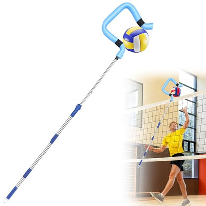 Volleyball Spiking Trainer - Adjustable Length 62" to 85", Ideal for Serving, Spiking & Jumping Drills, Realistic Ball Feel - Perfect Training Equipment for Beginners & Professionals (No Ball)