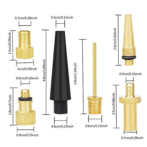 High-Grade Brass Valve Adapter, Bicycle tire Valve Adapter - color: 1632Pcs