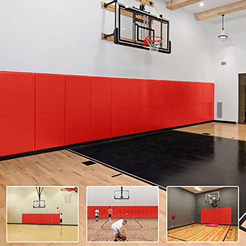 2"/4" Thick Foam Protection Wall Pad，Gym Basketball-Court Protectors，Durable Waterproof Padding for Wall-Mounted Basketball Hoops(60" L x 20" W)…