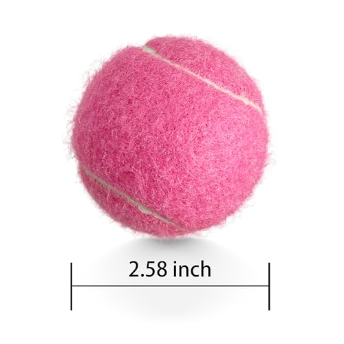 6 Pack Practice Tennis Balls - Long Lasting for Tennis Beginners, Tennis Training Balls, Dog Fetch Toys
