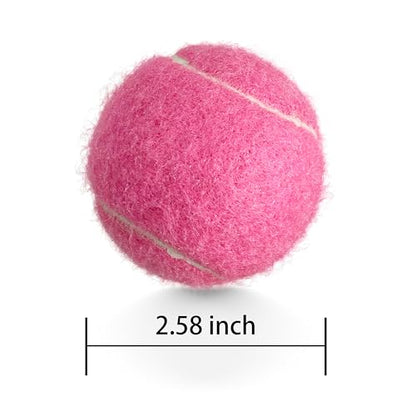 6 Pack Practice Tennis Balls - Long Lasting for Tennis Beginners, Tennis Training Balls, Dog Fetch Toys