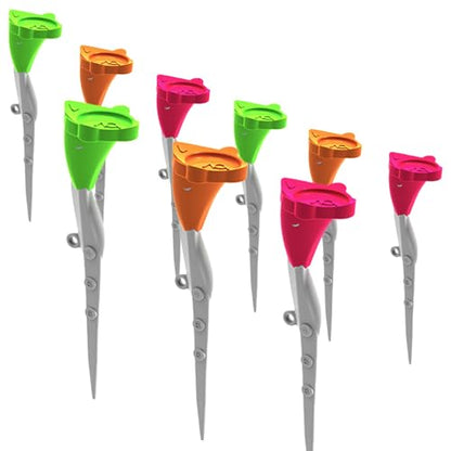 BIRDIE79 High Path Golf Tee Set – Upgraded Premium Adjustable Height Tees, 5° Launch Angle, Reduces Hooks & Slices, High Visibility, Stable 20mm Head (9 Pcs)