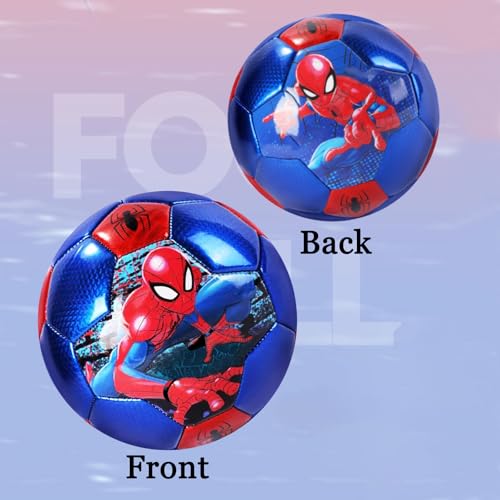 DECLIR Soccer Ball Size 2,3,4 Cartoon Mini Ball Outdoor Toys for Kids Ages 4-8 Boys Girls Sports & Outdoor Play Toys for 3 4 5 6 7 8 - style: Spider