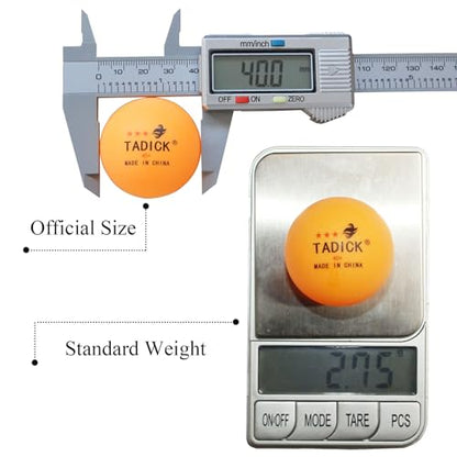 140 Pack Practice Ping Pong Balls, 3-Star Training Table Tennis Balls, Bulk Pong Balls - color: orange