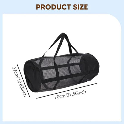 Sports Ball Bag Organizer for Coaches, Waterproof Extra Large Mesh Bag Duffel Bags for Basketball, Volleyball, Swimming Gear, 27.6x10.6x10.6 inch