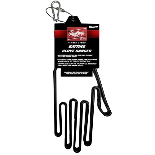 Rawlings | Batting Glove Hanger | Keeps Baseball & Softball Gloves Dry and in Shape | Adult & Youth
