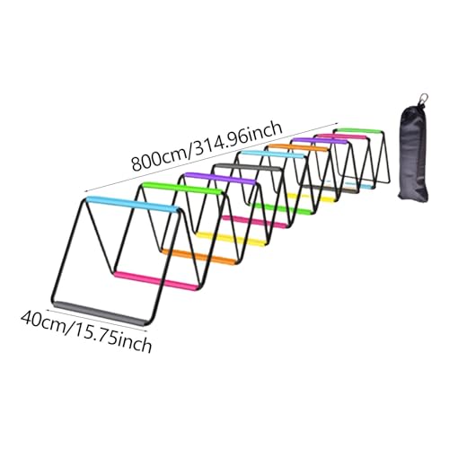Yiju Agility Ladder Jumping Obstacles, Foldable for Kids Adults Soccer Speed Ladder Agility Training Equipment for Foot Exercise