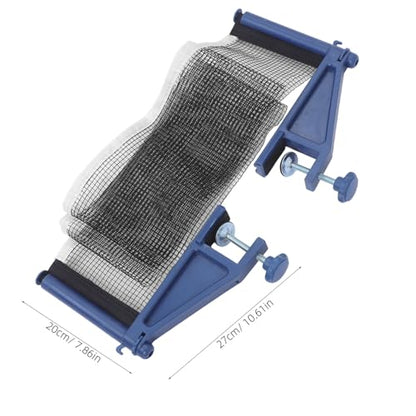 Reinforced Pingpong Net with Clamps Thickened Mesh Table Tennis Net Replacement for Indoor Outdoor Use Easy Setup Plastic Posts for Recreational Play