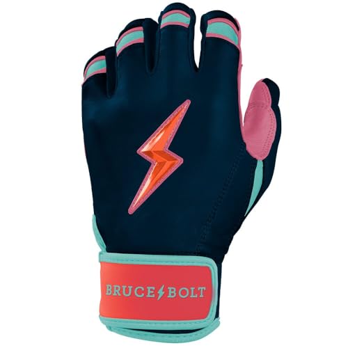 BRUCE BOLT Bear Series Short Cuff Batting Gloves - Bear Mayer Collection - Adult & Youth Sizes