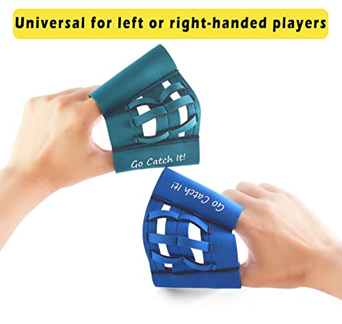 Webglove Training Glove for Youth and Adults Breathable and Durable Works for Golf-Sized Practice Balls Web Glove Mini Training Baseball Softball Glove Two Finger Web Glove Catcher (Blue)