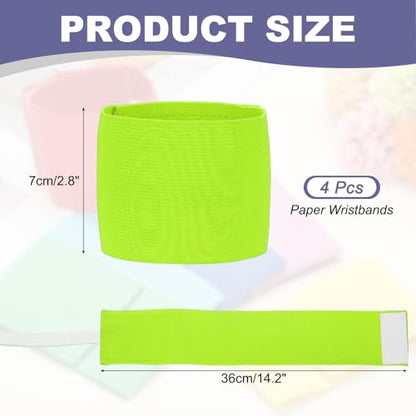 Soccer Captain Armband, Elastic Wrist Arm Bands Adjustable Player Team Leader Anti-Slip Badge Sports Accessories-Fit - color: Fluorescent Green