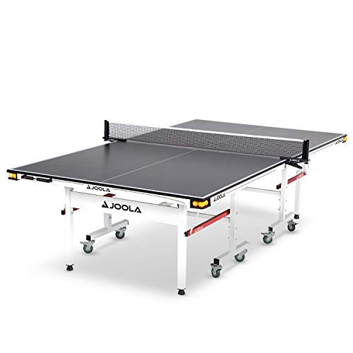 JOOLA Rally TL Professional MDF Indoor Ping Pong Table w/Quick Clamp Table Tennis Net & Post Set - 10 Minute Easy Assembly - Corner Ball Holders - Tournament Quality - Includes Playback Mode - size: 18mm
