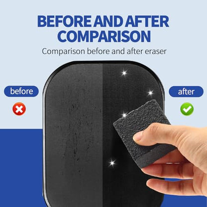 2PCS Pickleball Paddle Eraser, Carbon Cleaner, Quick & Effective Pickleball Accessories to Remove Ball Residue, Dirt and Scratches