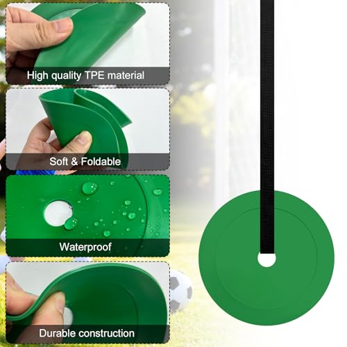 6Pcs Soccer Goal Target, Soccer Targets for Goals Training with Adjustable Straps Soccer Target for Reactive Improving Accuracy Speed Enhance Agility Speed for Baseball, Lacrosse, Hockey