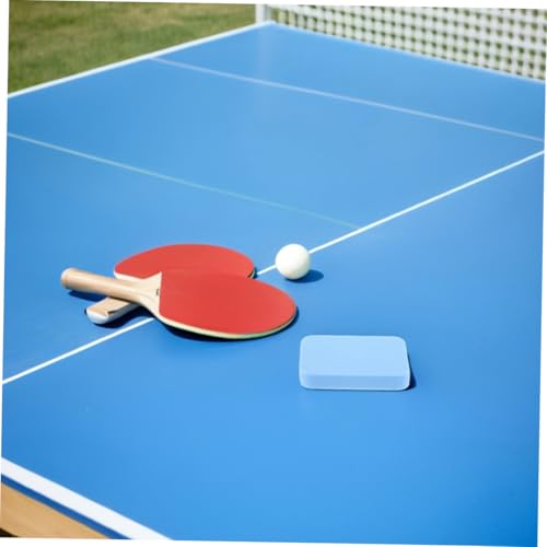 Toyvian 2Pcs Table Tennis Racket Cleaner Portable Sponge Eraser for Paddle Maintenance Professional Rubber Care Kit with Quick Absorption and Dual Purpose Design for Table