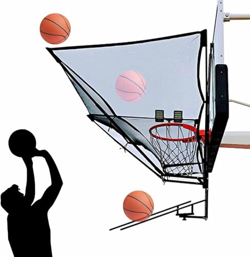 Basketball Shot Returner, Basketball Shooting Rebounder for Hoop, Basketball Return Net Attachment