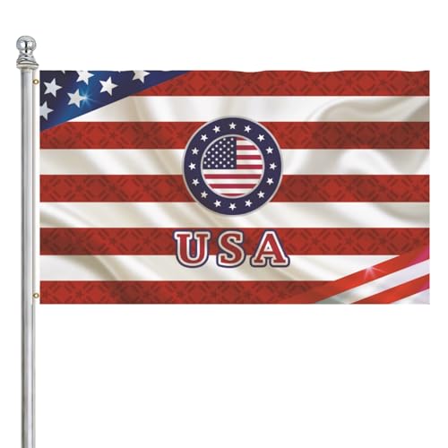 USA United States Sports Soccer Football Flag Fans Supporters Flags for Outdoor Garden Field Decor Banner 5x3ft - color: USA