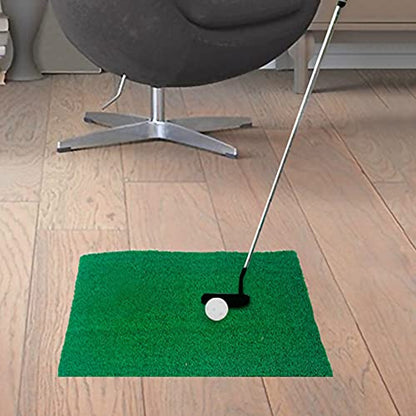 SM SunniMix Golf Hitting Mat Portable Residential Practice Grass Mat Beginner Swing Detection Mat Golfer for Indoor & Outdoor - 30x30cm