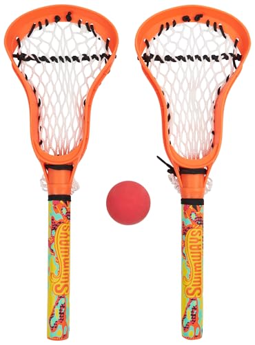 SwimWays Hydro Lacrosse, Waterproof Lacrosse Set, Outdoor Games for Adults and Kids, Sports Equipment, Pool Party Games and Toys, Orange - color: Orange