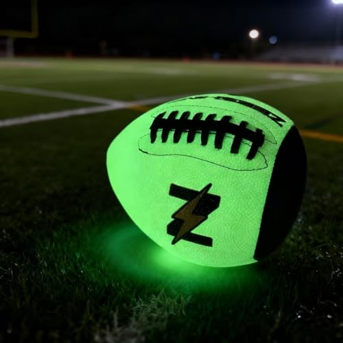 ZEESHINE Auto-Return Training Football - Glow-in-Dark Solo Practice & Night Games