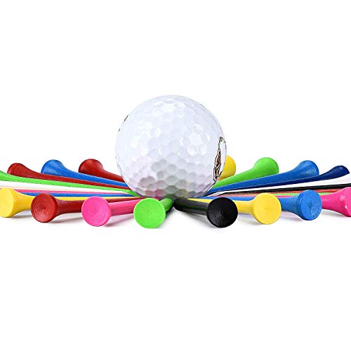 Crestgolf Professional 2 1/8" Deluxe Wood Golf Tees 100pcs - color: mixed color