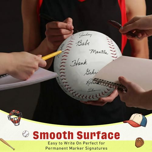 22 Inch Oversized Signature Baseball Thank You Gifts for Autographs PVC Cork Core Display Ball Best Coach Team Appreciation Gift End of Season Keepsake