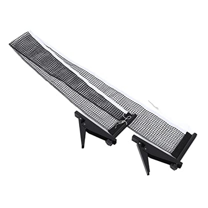 Professional Standard Table Tennis Net Rack Set, Indoor Table Tennis Match Net Bracket with Nylon Net, Portable Replacement Net Belt for Home Office or Club Use