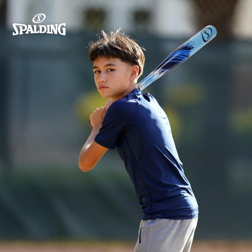 Spalding - Junior Baseball Set, Includes Plastic Bat, Ball & Glove, Complete Starter Kit for Kids, Youth Baseball Practice & Outdoor Play