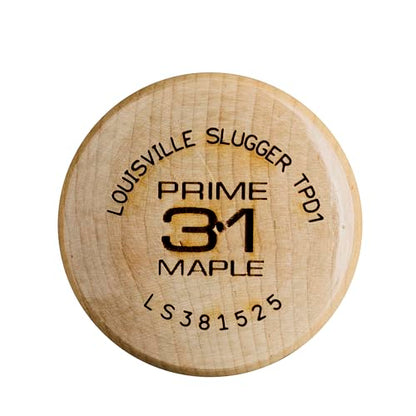 Louisville Slugger Youth Prime TPD1 Torpedo-Shaped Maple Wood Baseball Bats - (28", 29", 30", 31") - color: Natural, size: 30"
