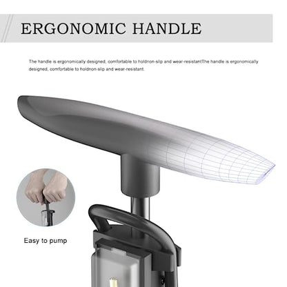 Bike Floor Pump, Bicycle Pump with Dual Presta & Schrader Valve Head, High Pressure Bicycle Tire Inflator, Portable Hand Air Pump for Road & Mountain Bikes, Strollers and Balls - style: Portable/No Gauge