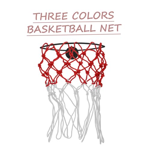 Kisangel 2pcs Heavy Duty Basketball Net Replacement and Moisture-Resistant Basketball Frame Net Easy to Install for Indoor and Outdoor Use