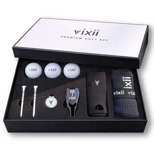 Premium Mens Golf Sets New Golfer Gifts for Women, Golf Accessories for Men with 3-Layer Golfing Balls, Bamboo Tees, Waffle Towel, Divot Tool & Ball Marker, Golfer Must Haves Golfing Accessories