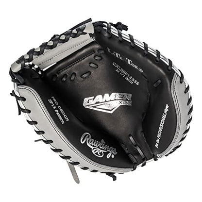 Rawlings Gamer XLE Speed Shell Series Baseball Infield | Catcher | Utility Glove | Mitt | Travel | Youth | 11.5” | 12.25” | 32.5” | Black | Grey | Right | Left - size: 32.5"