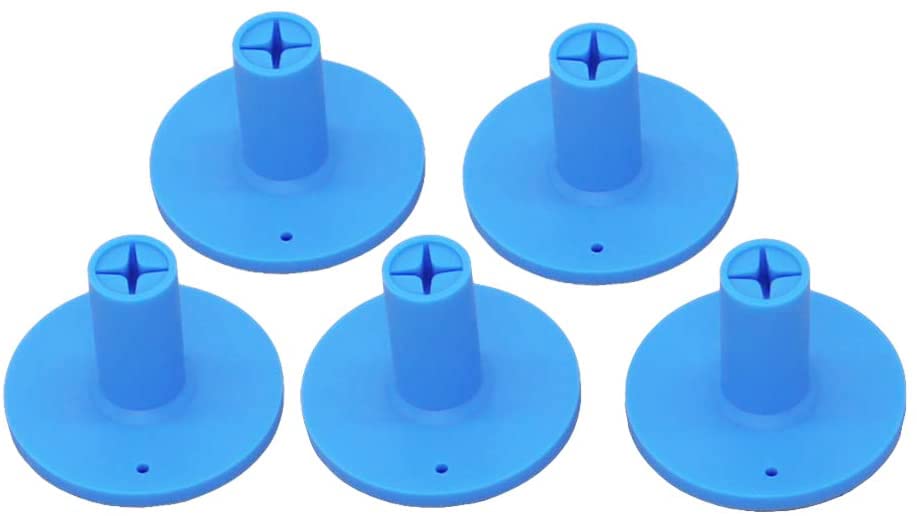 Golf Rubber Tee Holder Set for Golf Driving Range Tee Practice Tool Pack of 5 - color: Blue