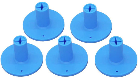 Golf Rubber Tee Holder Set for Golf Driving Range Tee Practice Tool Pack of 5 - color: Blue